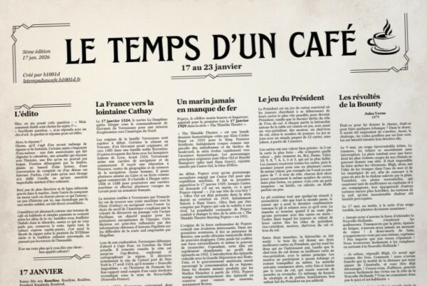 Le temps d'un café - Hebdo du 17 au 23 janvier 2026